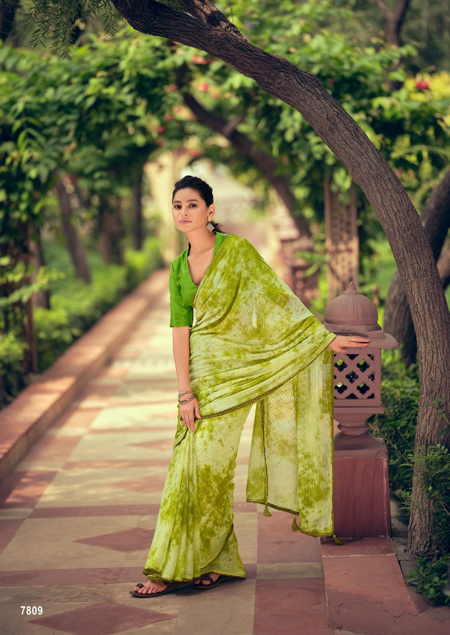 Kashvi Almora Latest Designer Fancy Festive Wear Georgette Saree Collection